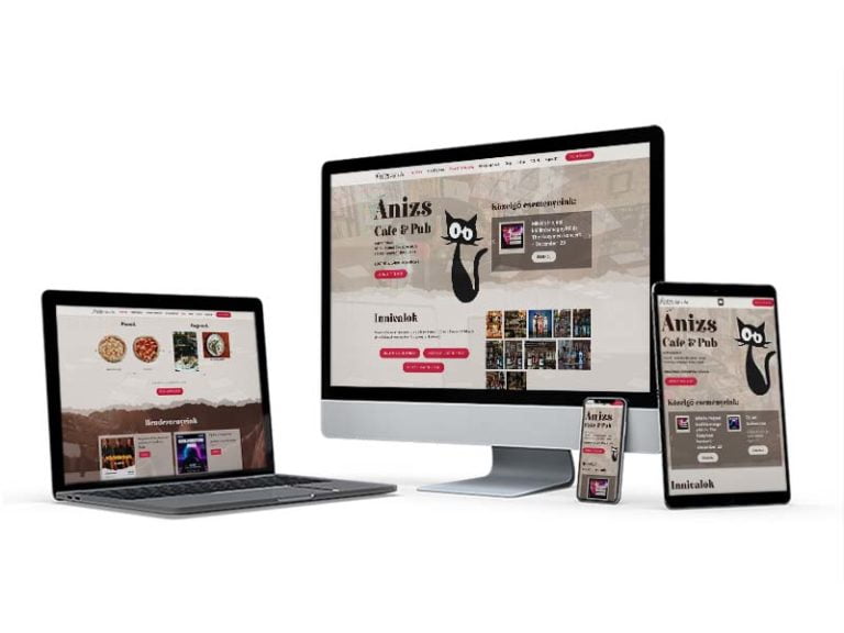 Ánizs Art Café - Marketing weboldal referencia - Tartalom Design