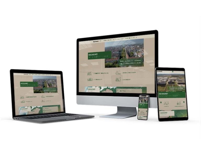 kecskemét város beruházási ismertető landing weboldal referencia tartalom design