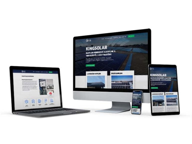 napelemes rendszer kivitelezés románia marketing landing weboldal referencia tartalom design